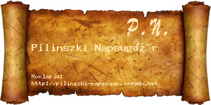 Pilinszki Napsugár névjegykártya
